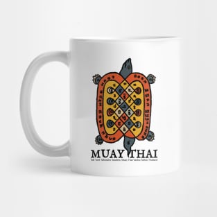 Vintage Tattoo Sak Yant Muay Thai Turtle Mug